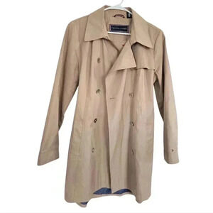 Tommy Hilfiger Women's Trench Jacket Coats, Color: Tan brown, Size Large